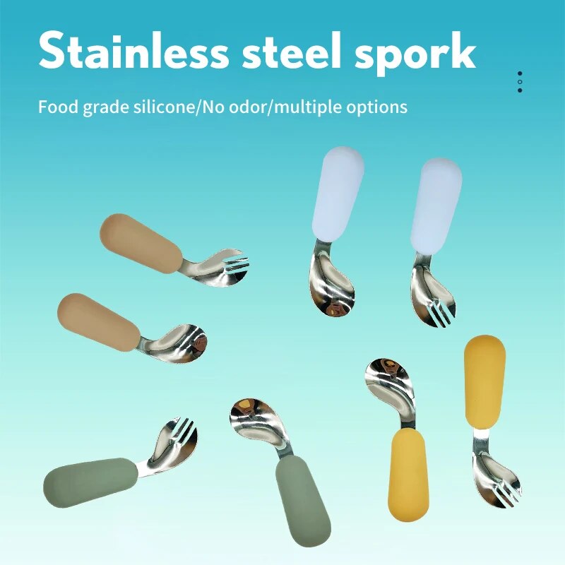 Baby Food Utensils - Juego de cucharas y tenedores para
