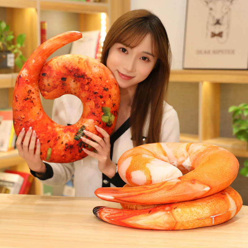 Baby Food Shrimp - Almohada de animales de camarón de