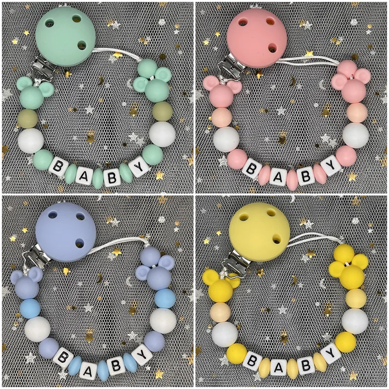 Baby Food Name - Clip para Chupete de Bebé con