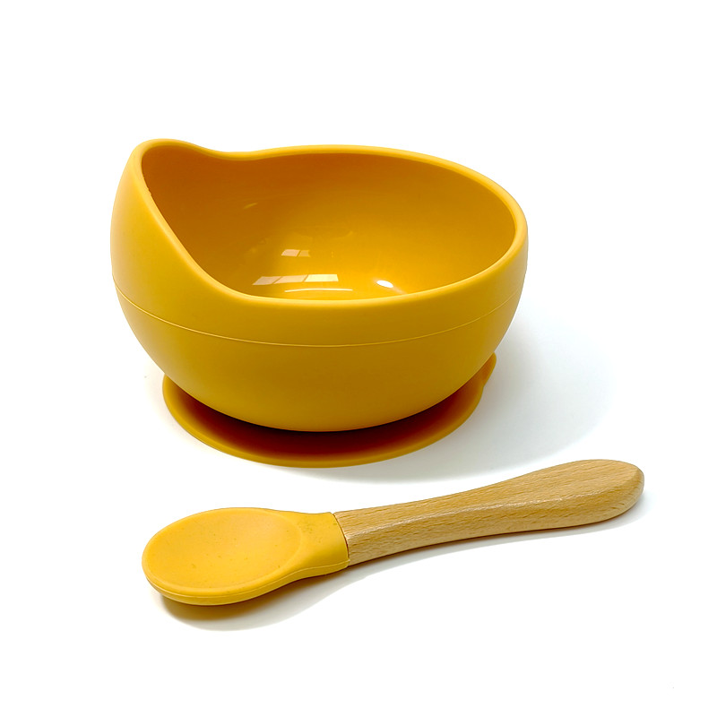 Baby Food Quality - Cuenco de alimentación de silicona a
