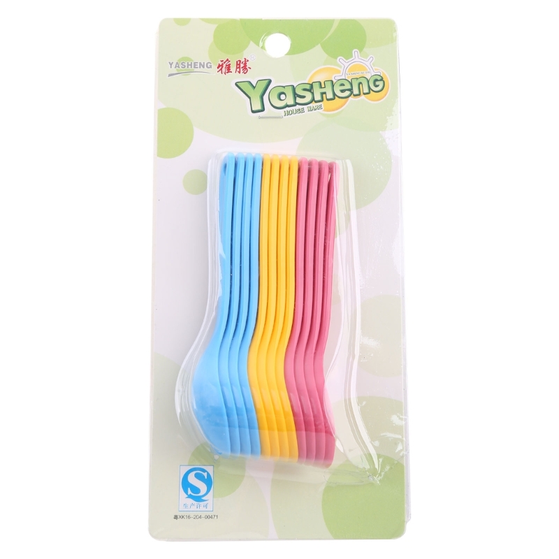 Baby Food Utensils - Juego de cucharas de plástico para