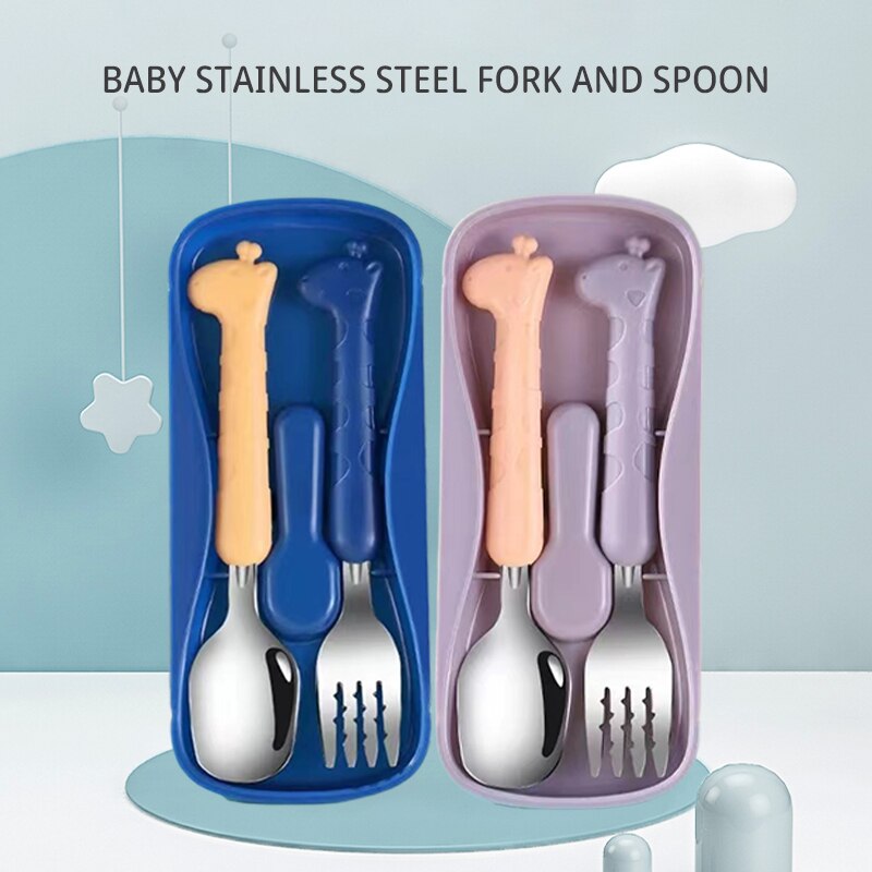 2 uds., vajilla para niños, cu - Baby Food Utensils reseña y precio