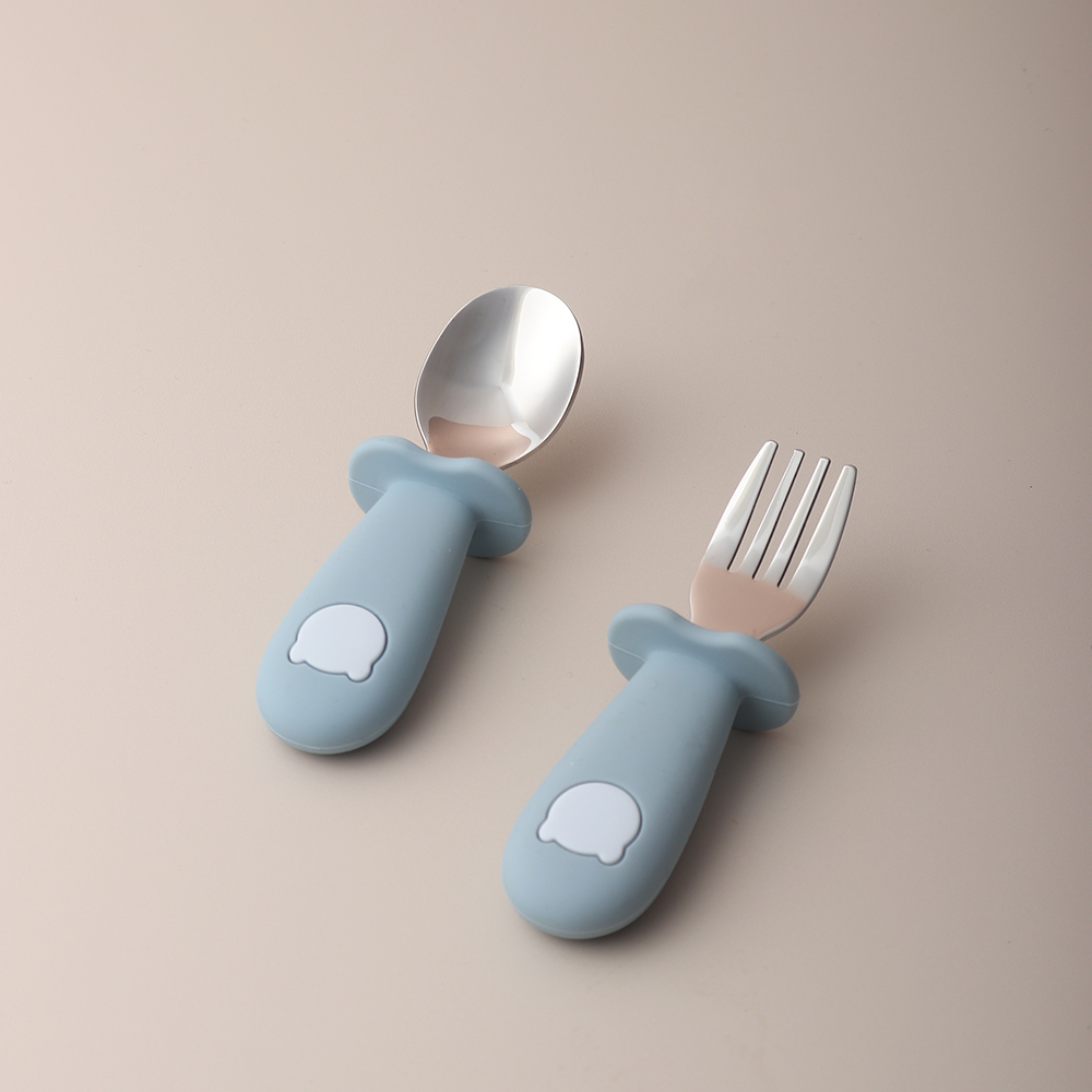 Cuchara y Tenedor de Silicona  - Baby Food Utensils reseña y precio