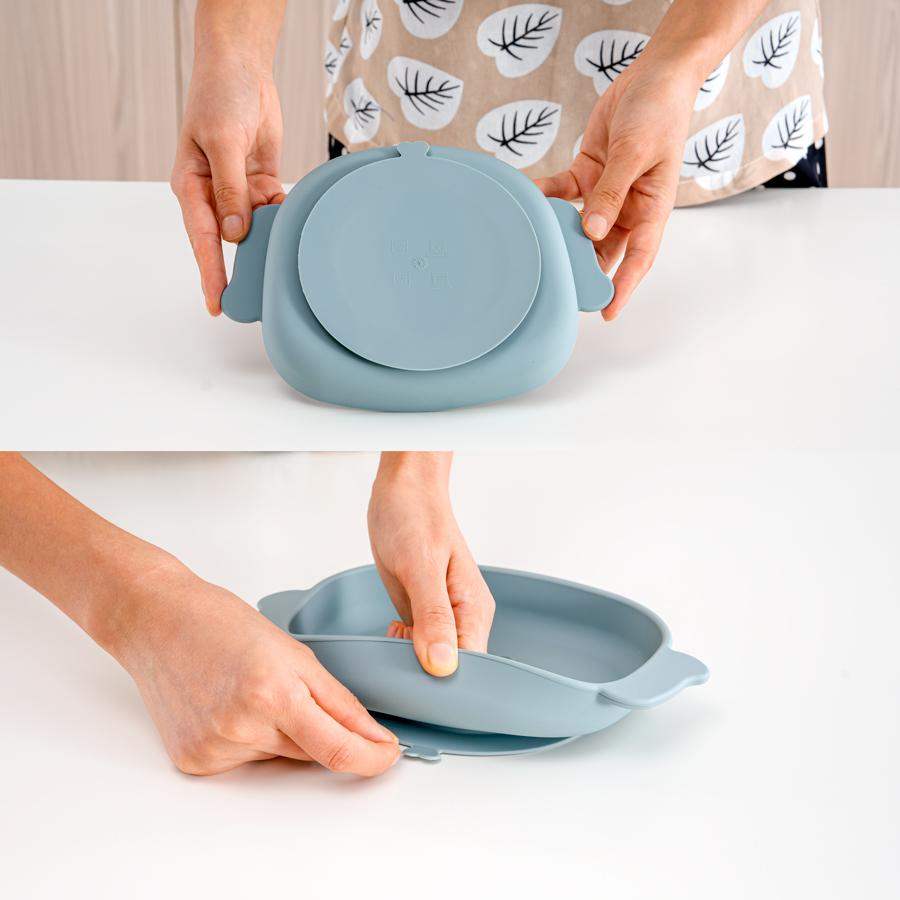 Plato de silicona de grado ali - Baby Food Dogs reseña y precio