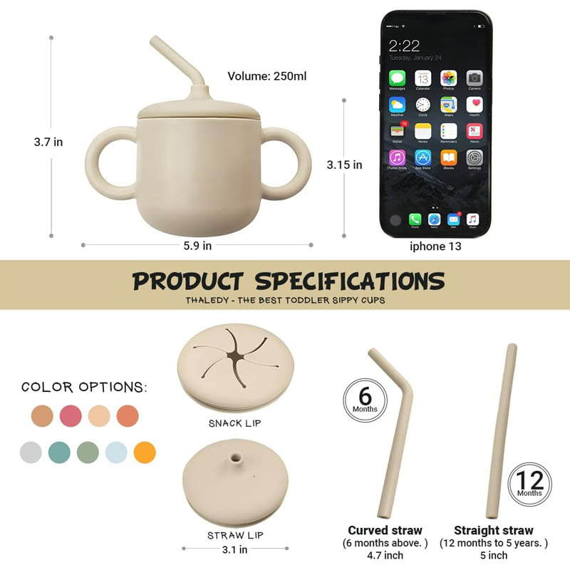 Vasos de silicona de grado ali - Baby Food Name reseña y precio