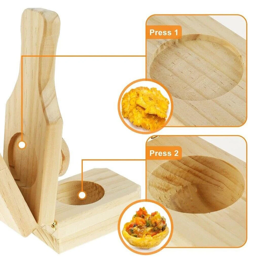 Prensa de madera con mango erg - Baby Food Banana reseña y precio