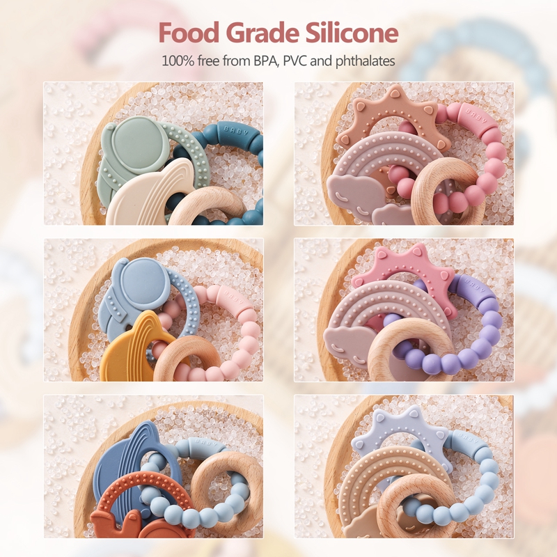 Mordedor de silicona para bebé - Baby Food Name reseña y precio