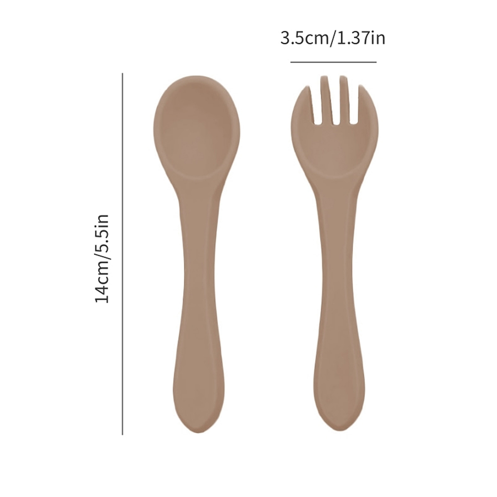 Cuchara y Tenedor de Silicona  - Baby Food Name reseña y precio