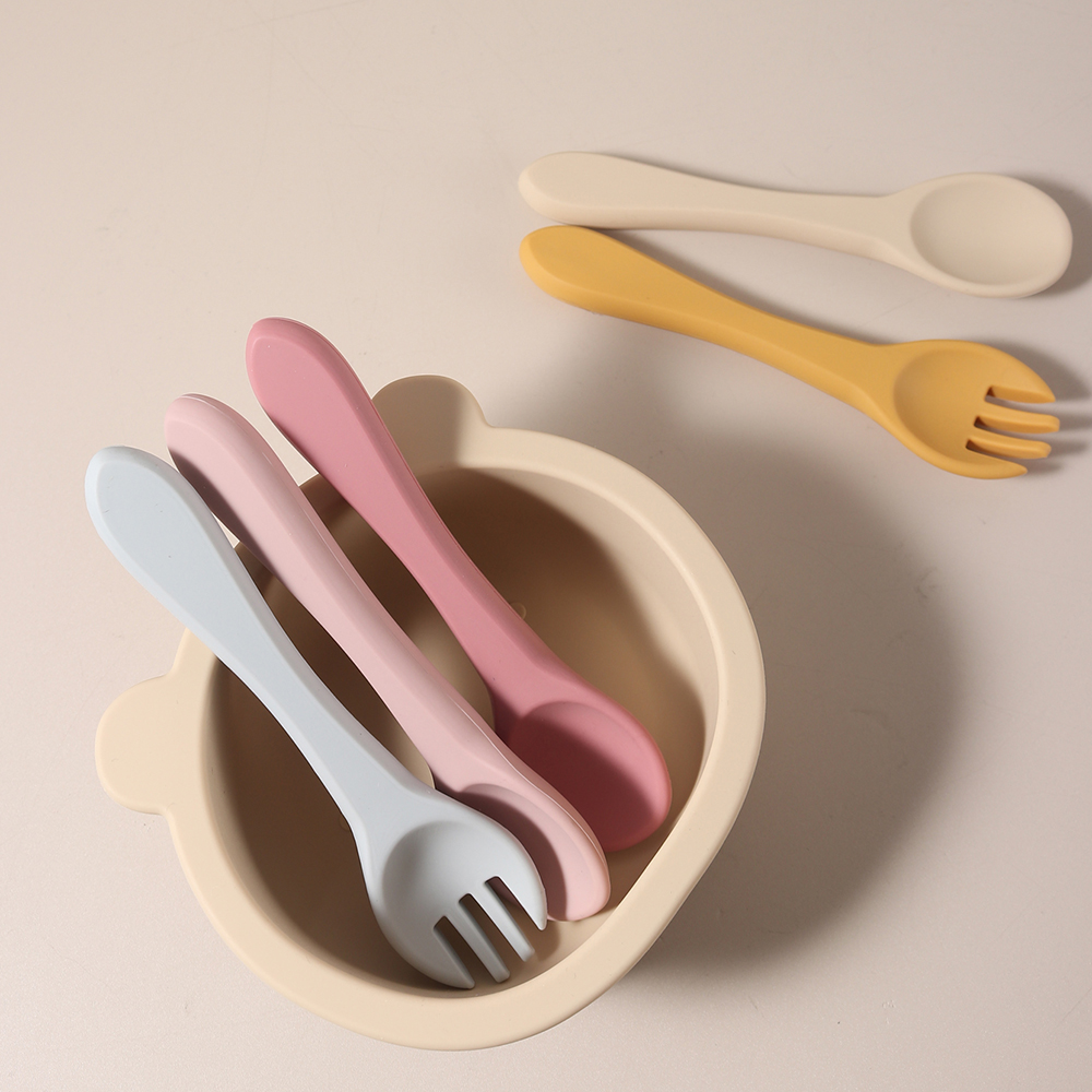 Cuchara y Tenedor de Silicona  - Baby Food Name reseña y precio
