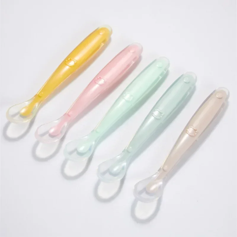 Cuchara de silicona suave para - Baby Food Utensils reseña y precio